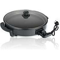 efluky Cazuela eléctrica Paellera electrica- sartén eléctrica multifunción Olla con Tapa de Cristal GD-3840- Diámetro 40…